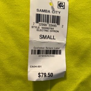 Bar III samba city sheath dress in Lime. Size small. New with tags